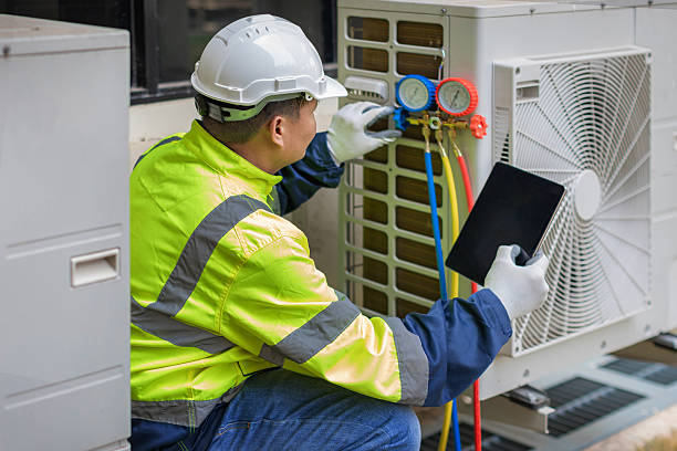 Professional Air Duct Cleaning technician working in The Lakes, NV